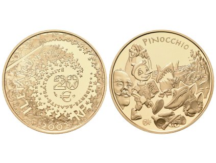 52138 francie 20 euro 2002 pinocchio