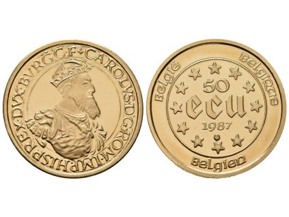 52423 52423 belgie 50 ecu 1987 karel v