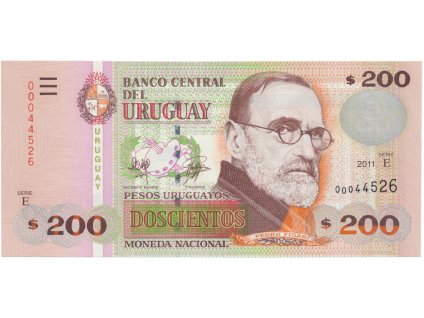 Uruguay, 200 Pesos Uruguayos 2011, P.89c