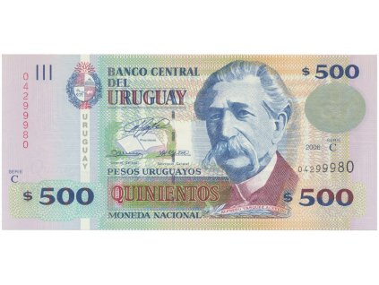 Uruguay, 500 Pesos Uruguayos 2006, P.90a