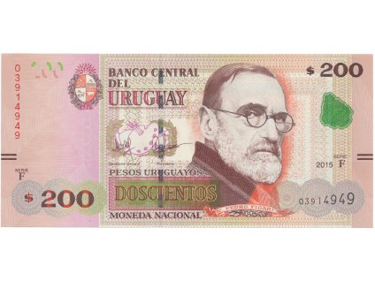 52596 52596 uruguay 200 pesos uruguayos 2015 p 96a