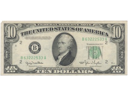 52635 usa 10 dollars 1950 pick 439