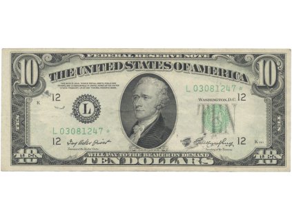 52641 usa 10 dollars 1950a nahradni serie pick 439r