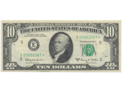 USA, 10 Dollars 1963A, náhradní série *, Pick.445ar