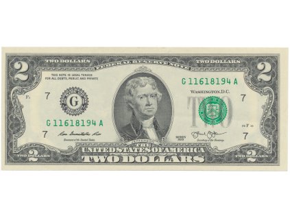 USA, 2 Dollars 2003, deklarace nezávislosti, Pick.516a