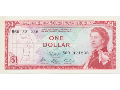 52980 vychodokaribske staty 1 dollar 1965 p 13f
