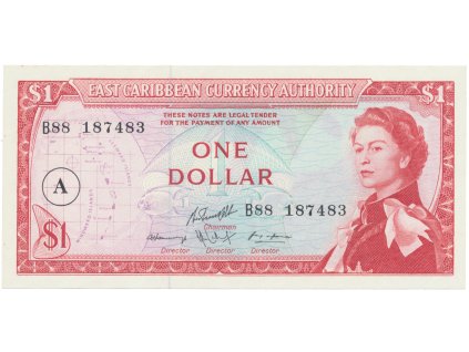 52983 vychodokaribske staty 1 dollar 1965 a antiqua p 13h