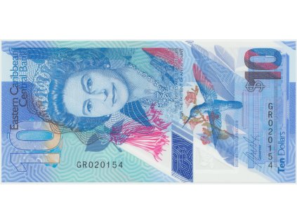 52989 vychodokaribske staty 10 dollars 2019 plastova p new