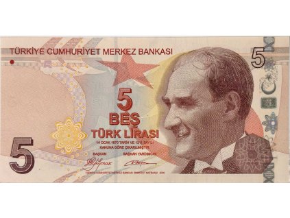 Turecko, 5 Lira (2009), P.222