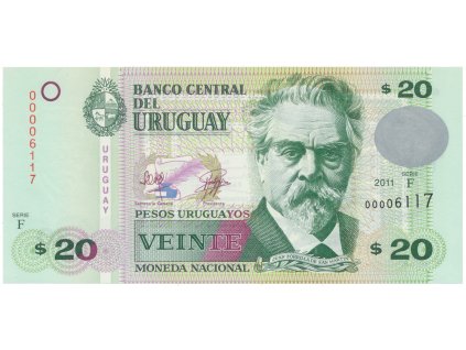 53499 53499 uruguay 20 pesos uruguayos 2011 p 86b