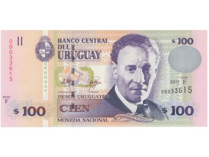 53514 53514 uruguay 100 pesos uruguayos 2011 p 88b