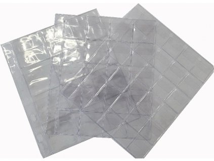 54952 nahradni listy do alba na mince 40 x 40 mm