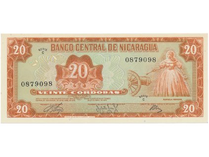 55693 nikaragua 20 cordobas 1972 p 124
