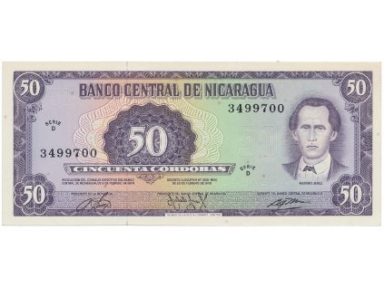 55699 nikaragua 50 cordobas 1978 p 130