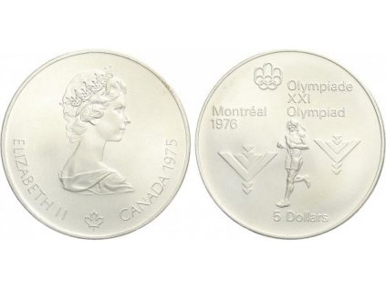5583 kanada 5 dollars 1975 olympiada montreal 1976