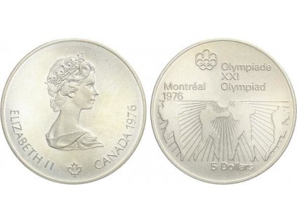 5586 5586 kanada 5 dollars 1976 olympiada montreal 1976