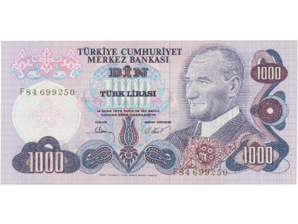 Turecko, 1000 Lira (1971~1982), P.191
