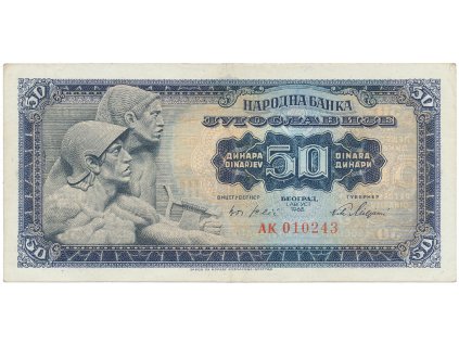 Jugoslávie, 50 Dinara 1965, P.79b