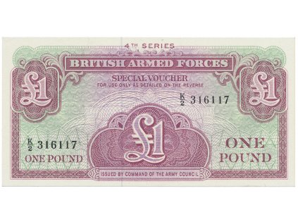 Velká Británie, 1 Pound (1962), BAF - vojenské vydání, P.M36