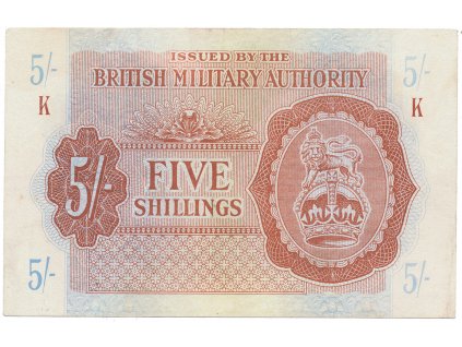 56116 56116 velka britanie 5 shillings 1943 bma vojenske vydani p m4