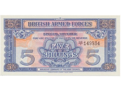 56137 velka britanie 5 shillings 1948 baf vojenske vydani vodotisk p m20b