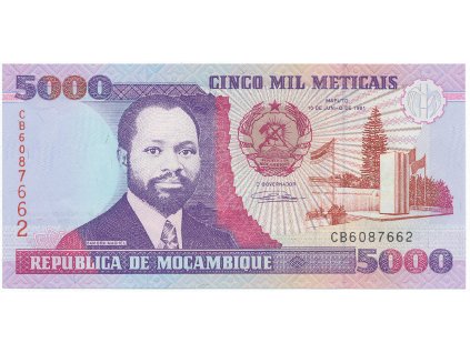 Mosambik, 5000 Meticais 1991, P.136