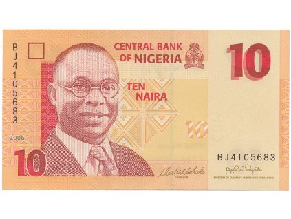 Nigérie, 10 Naira 2006~2009, P.33a~d