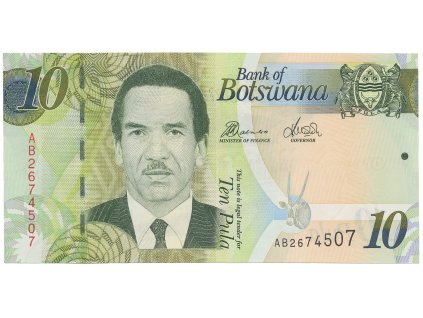 56230 56230 botswana 10 pula 2009 2012 p 30