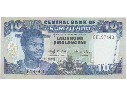 56236 56236 svazijsko 10 emalangeni 2008 p 29c