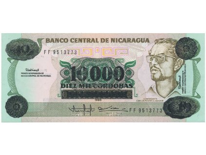 56302 56302 56302 nikaragua 10 000 cordobas 1989 p 158