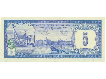 Nizozemské Antily, 5 Gulden 1984, P.15b