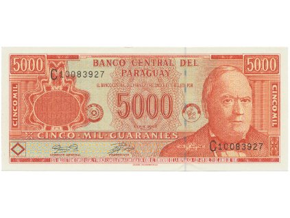 56314 paraguay 5000 guaranies 2003 p 220b