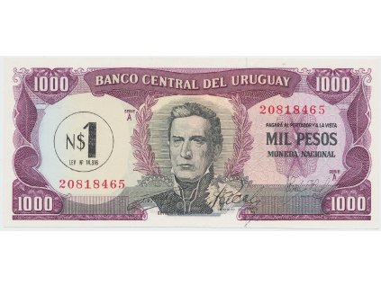 56320 uruguay 1 nuevo peso 1975 p 55
