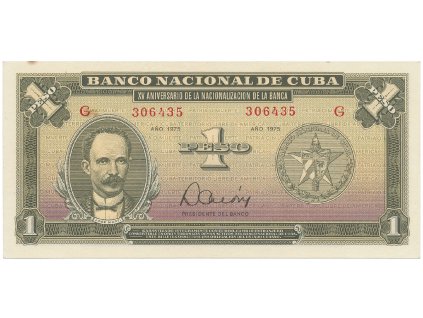 56365 kuba 1 peso 1975 tisk stc praha pametni vydani p 106