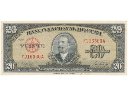 56374 56374 56374 kuba 20 pesos 1949 p 80a