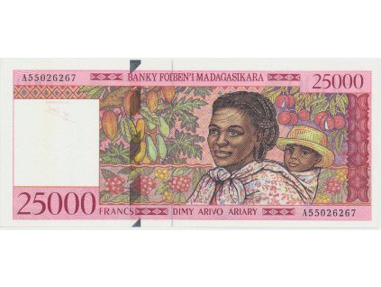 56428 56428 madagaskar 25 000 francs 1998 p 82