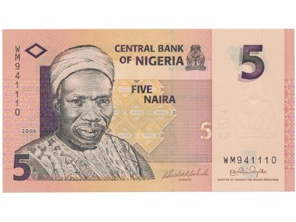 Nigérie, 5 Naira 2006, P.32a