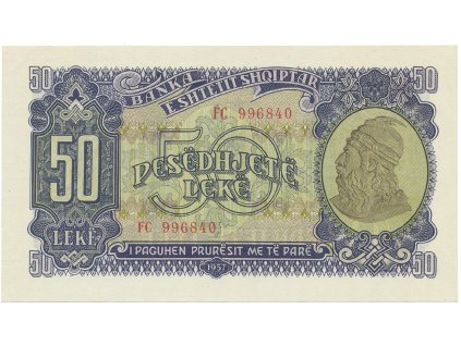 Albánie, 50 Leke 1957, P.29