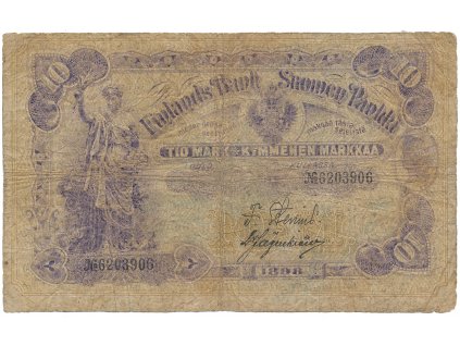 Finsko, 10 Markka 1898, P.3c