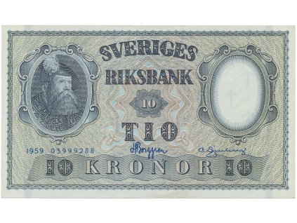 56512 56512 svedsko 10 kronor 1959 modry cislovac p 43g