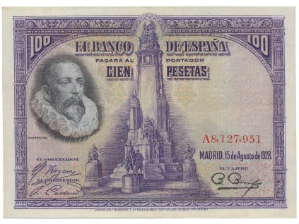 56551 56551 56551 spanelsko 100 pesetas 1928 serie a p 76a