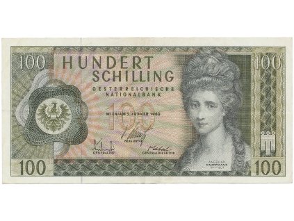 56659 rakousko 100 shilling 1969 p 145