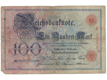 Německo, 100 Mark 1903, Ro.20