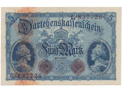 59037 59037 nemecko 5 mark 1914 6 mistny cislovac ros 48a