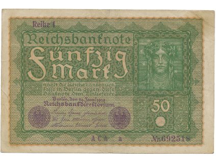 59091 59091 nemecko 50 mark 1919 reihe 1 ro 62a