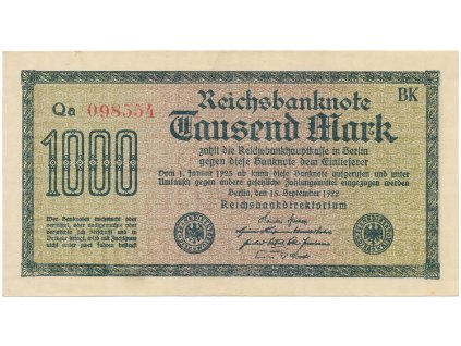 59382 nemecko 1000 mark 1922 vod maander cervene 6 mistne cislo ro 75g