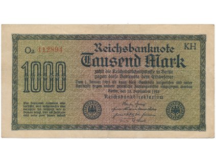 59532 59532 nemecko 1000 mark 1922 vod achterstreifen ro 75o