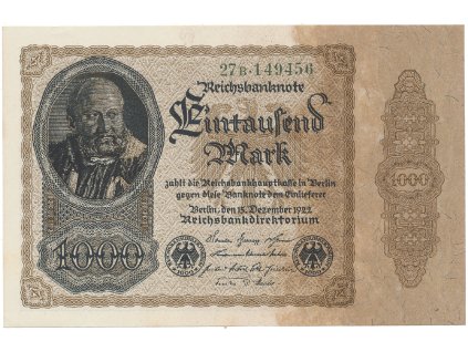 59580 59580 nemecko 1000 mark 1922 firemni cislovac ro 81b