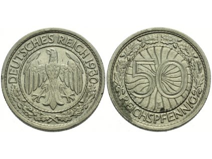 6111 6111 vymar 50 reichspfennig 1930 e