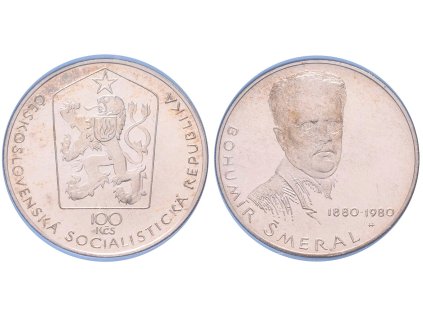 100 Kčs 1980 - Bohumír Šmeral, PROOF